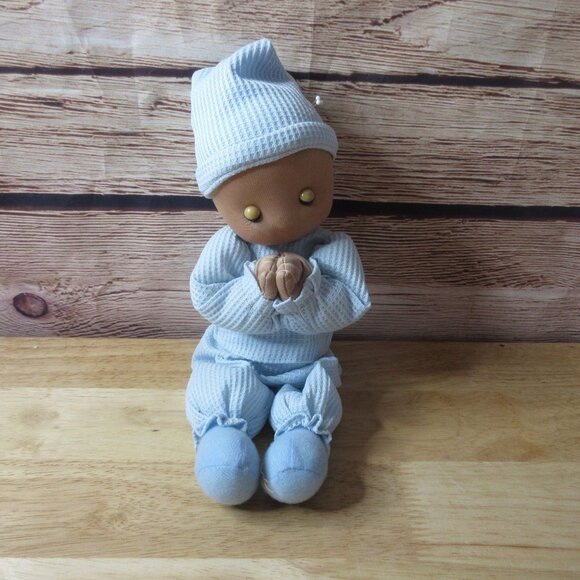 Boy Doll Praying Musical Cloth Doll - Plays Yes Jesus Loves Me Lyrics - Picture 2 of 4